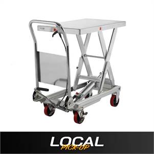 Single Scissor Lift Table 1100lb. 35.4" lifting height - Stainless